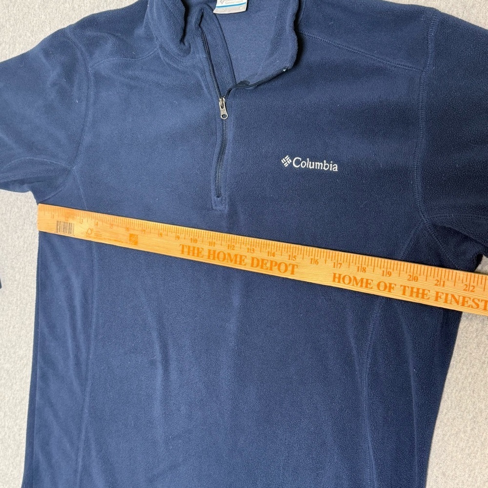 Columbia Fleece Mens M Small Navy Klamath Range II Half Zip Pullover Sweater - Picture 6 of 6